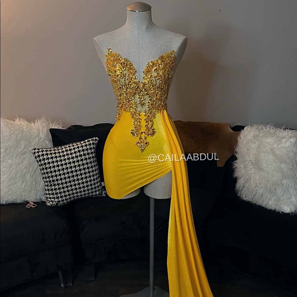 Yellow Birthday / Prom / sweet 16 DRESS